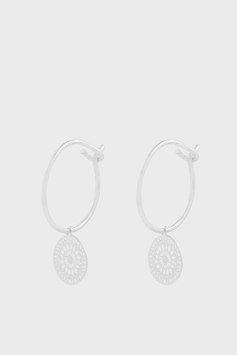 

Женские серебристые серьги FILI HOOP DROP Accessorize OS 881138