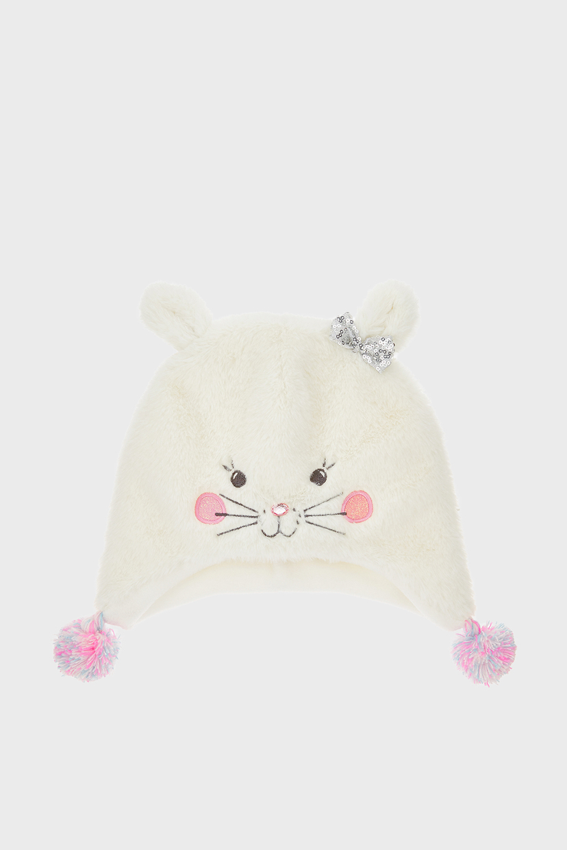 

Детская белая шапка FLUFFY BUNNY CHULLO Accessorize 7-12 783106