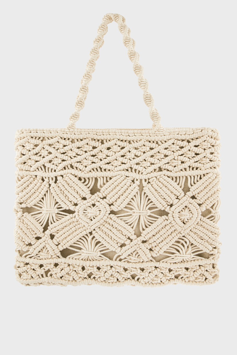 

Женская бежевая сумка Macrame Shopper Accessorize OS 890161