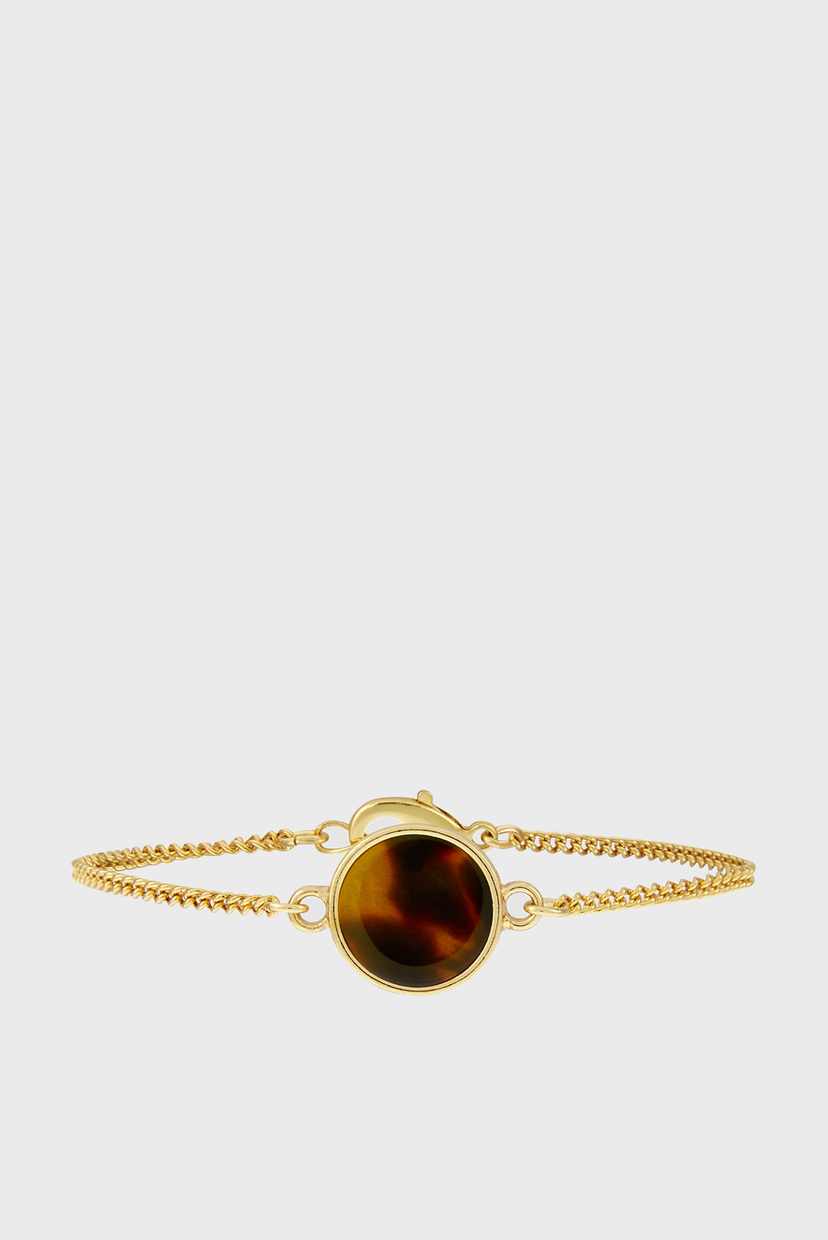 

Женский золотистый браслет TORT RESIN CLASP BRACELET Accessorize OS 784082