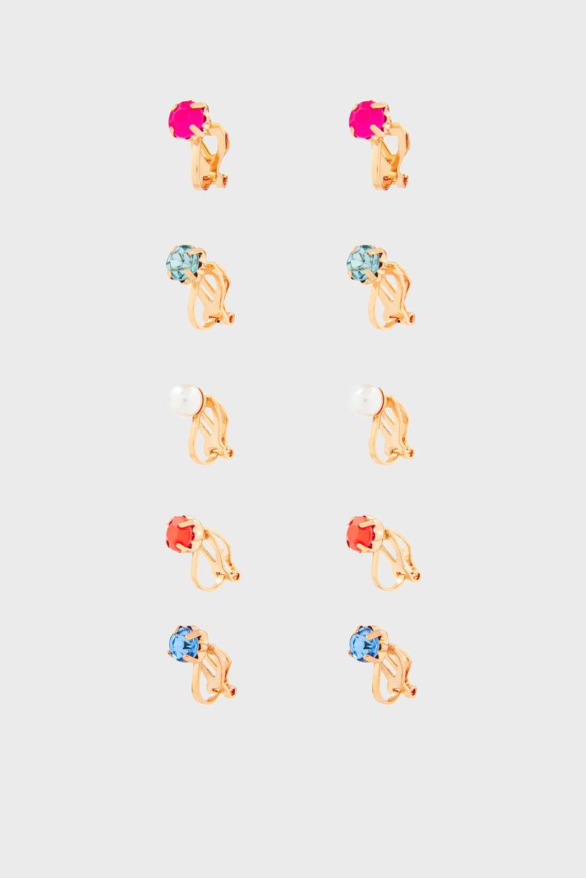 

Детские золотистые клипсы BRIGHT GEM CLIP (5 пар) Accessorize OS 883090