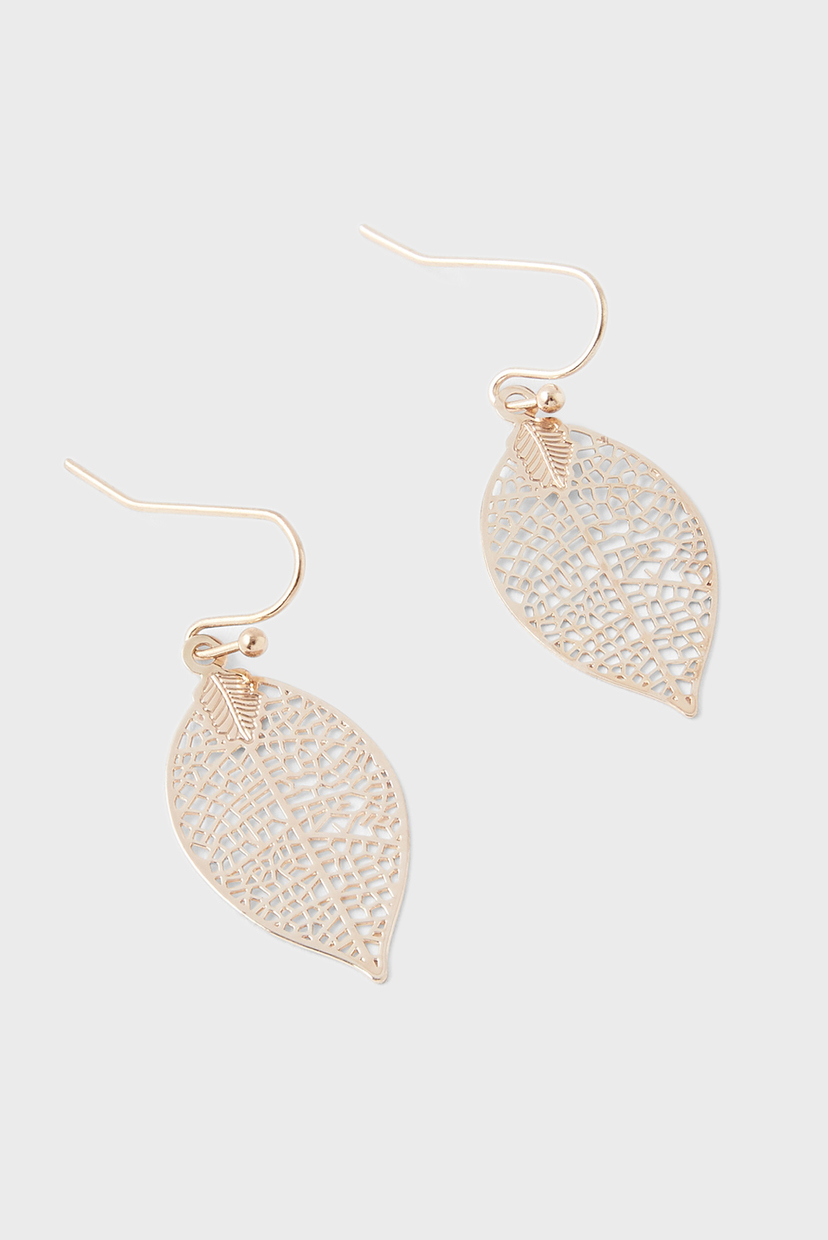 

Женские золотистый серьги FILI LEAF DROP Accessorize OS 981567