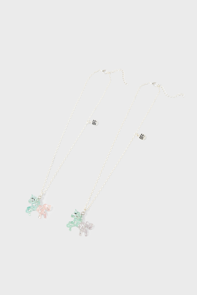 

Детские серебристые подвески UNICORN BFF NECK (2 шт) Accessorize OS 183011