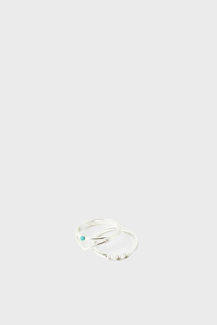 

Женские серебристые кольца (2 шт) Accessorize M 994086