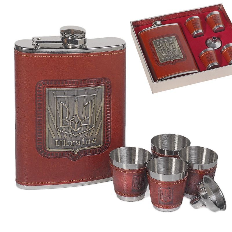 

Набор Hip Flask Фляга 9oz+стаканчики+лейка Коричневый 61036