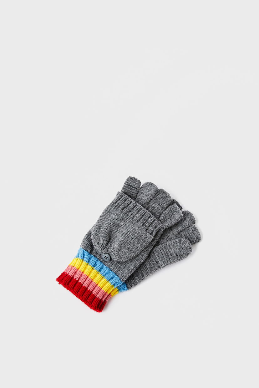 

Женские серые митенки RAINBOW STRIPE GLOVE Accessorize OS 992023