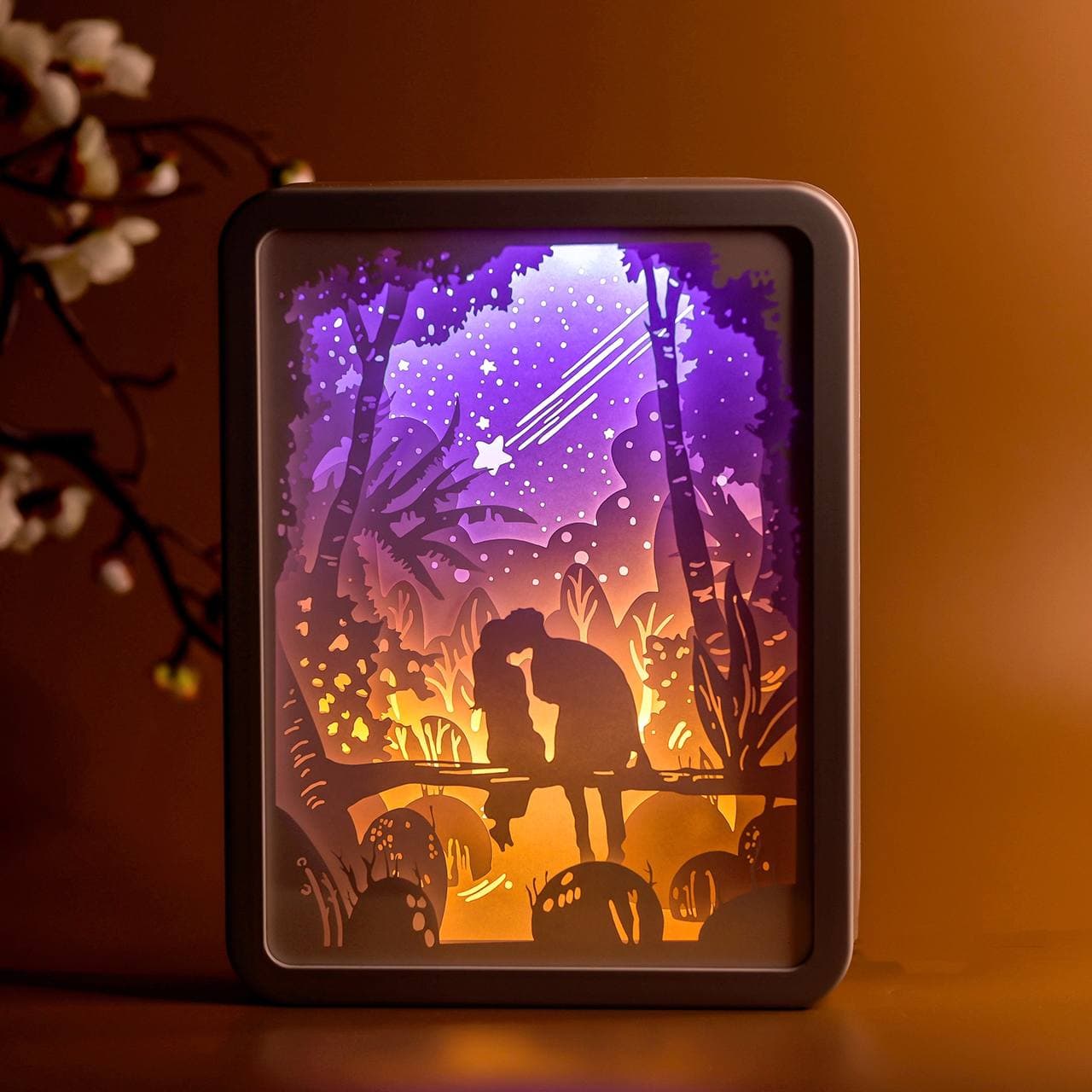 

3D настольная картина-ночник "Первый поцелуй" 3DTOYSLAMP