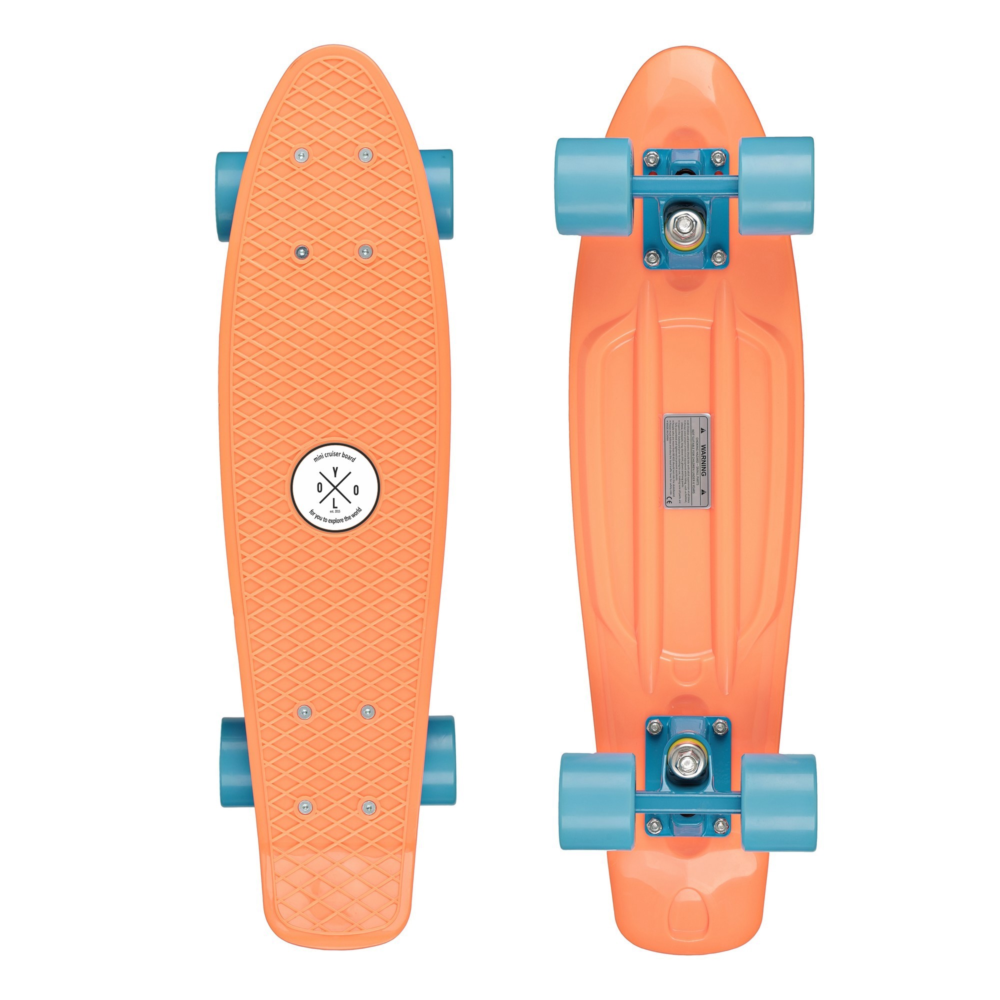 

Пенни борд (скейтборд, круизер) Candy Board 22″ Orange/Blue