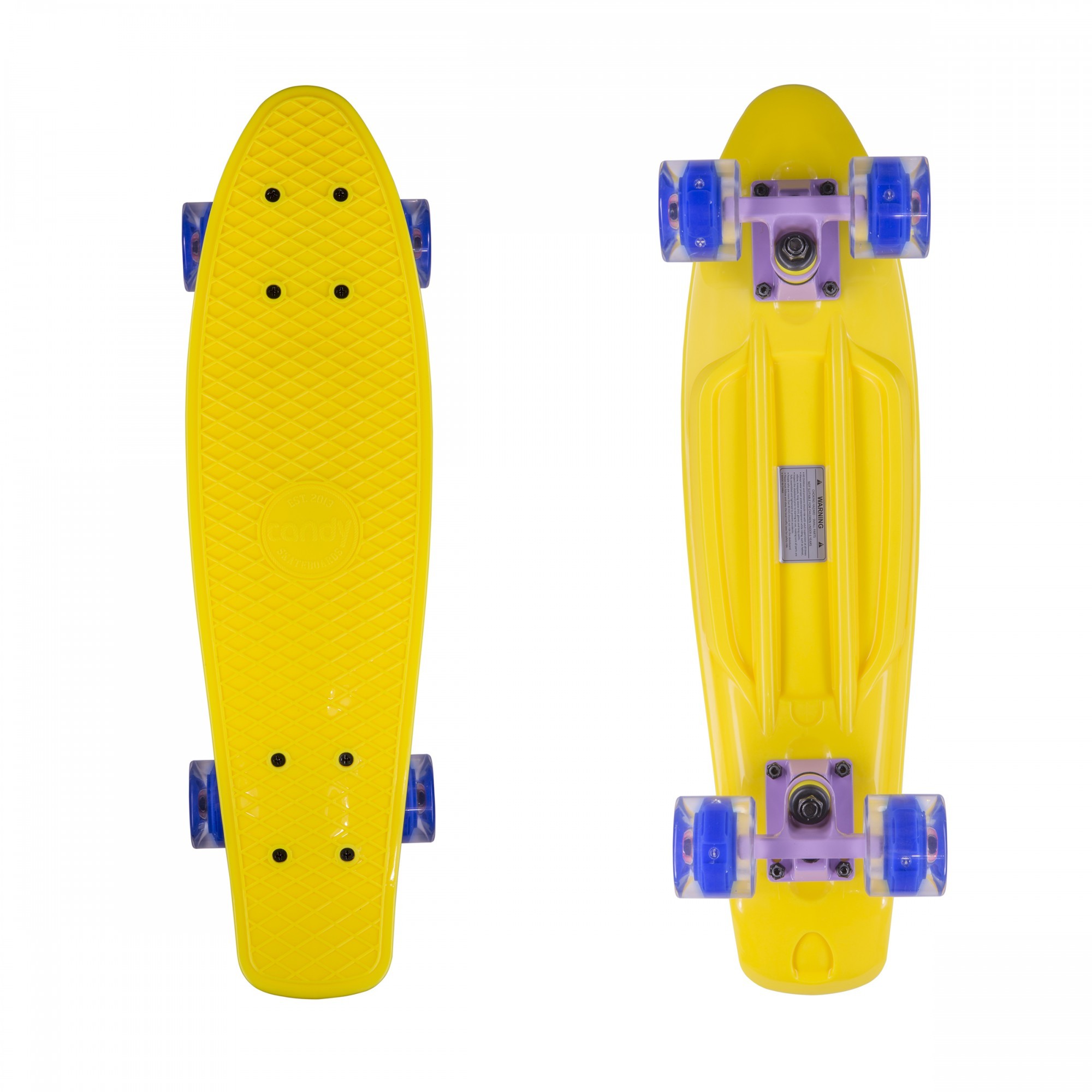 

Пенни борд (скейтборд, круизер) Candy Board″ Orange/LED Wheels 2017