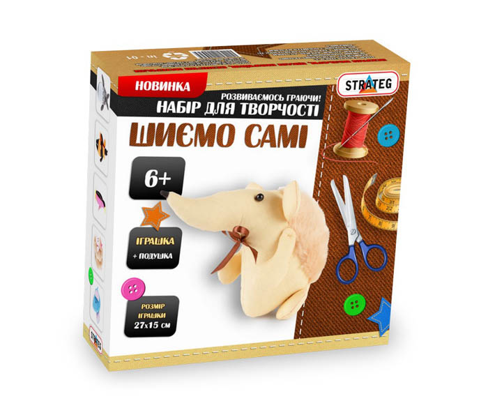 

Набор для творчества Шьем игрушку сами Ёжик Strateg (і-02) (105060)