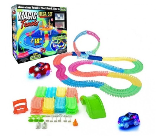 

Детский гоночный трек Magic Tracks 360 деталей, 1 светящаяся машинка