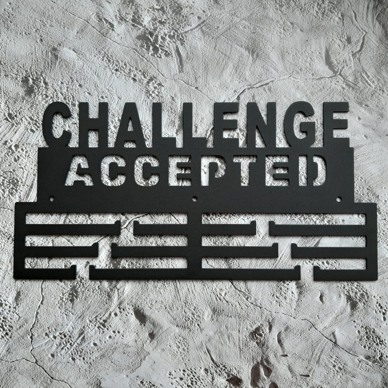 

Медальница "КТМ" CHALLENGE ACCEPTED Стальная (черная)