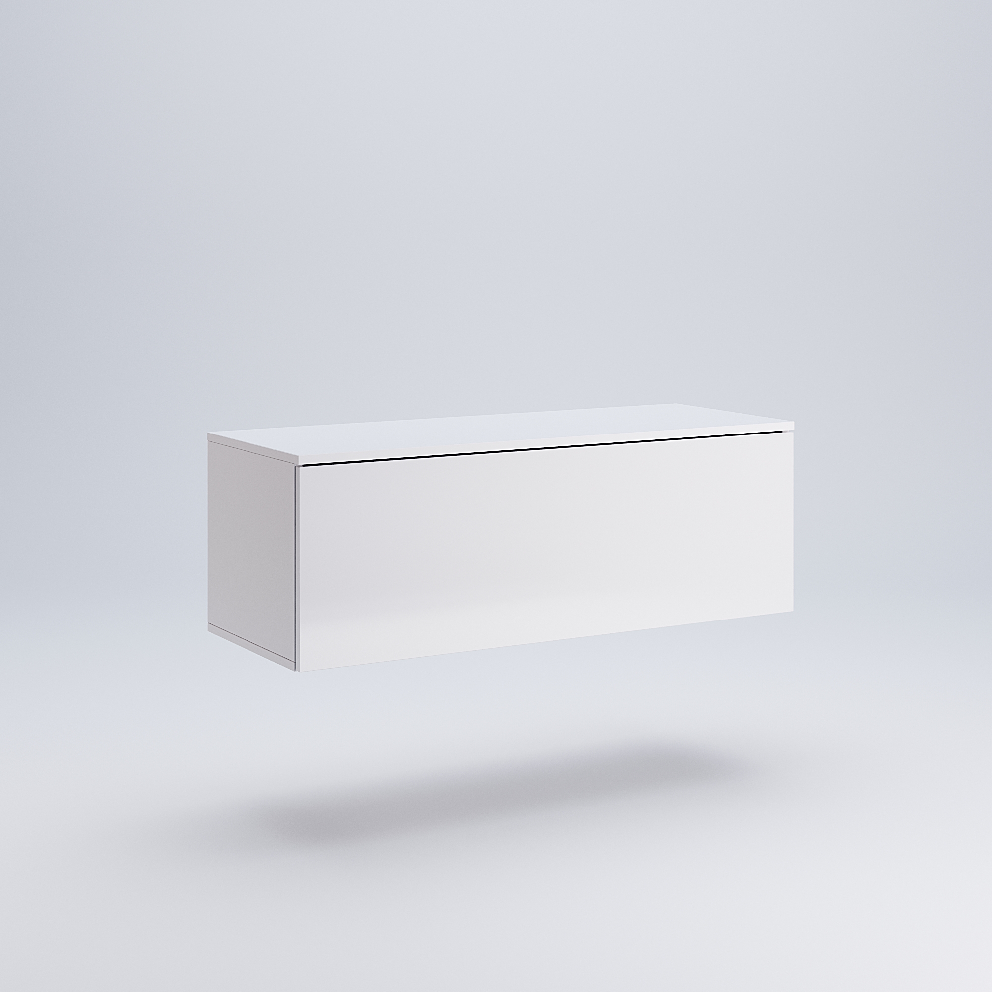 

Тумба MiroMark Box-42 TV навесная для телевизора белая BX-42-WB
