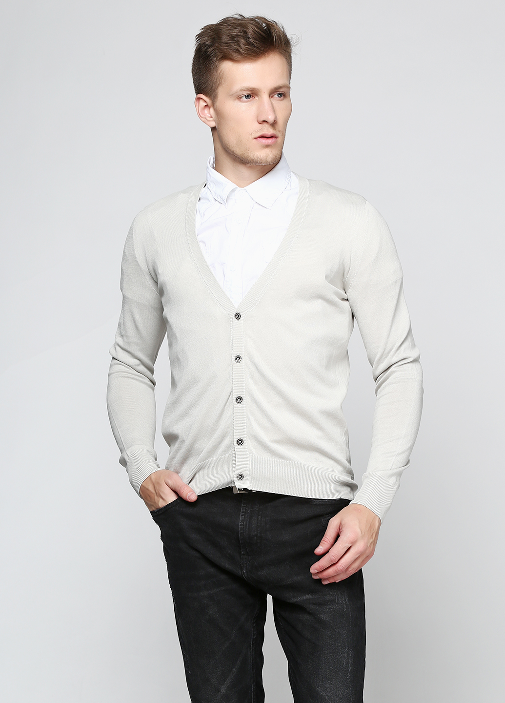 

Кардиган Richmond Denim Светло-серый размер, Кардиган Richmond Denim Светло-серый размер 48
