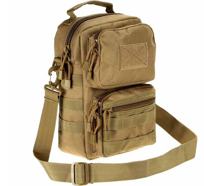 

Сумка барсетка с ремнем на плечо Tactical с системой molle Coyote (9060-coyote)