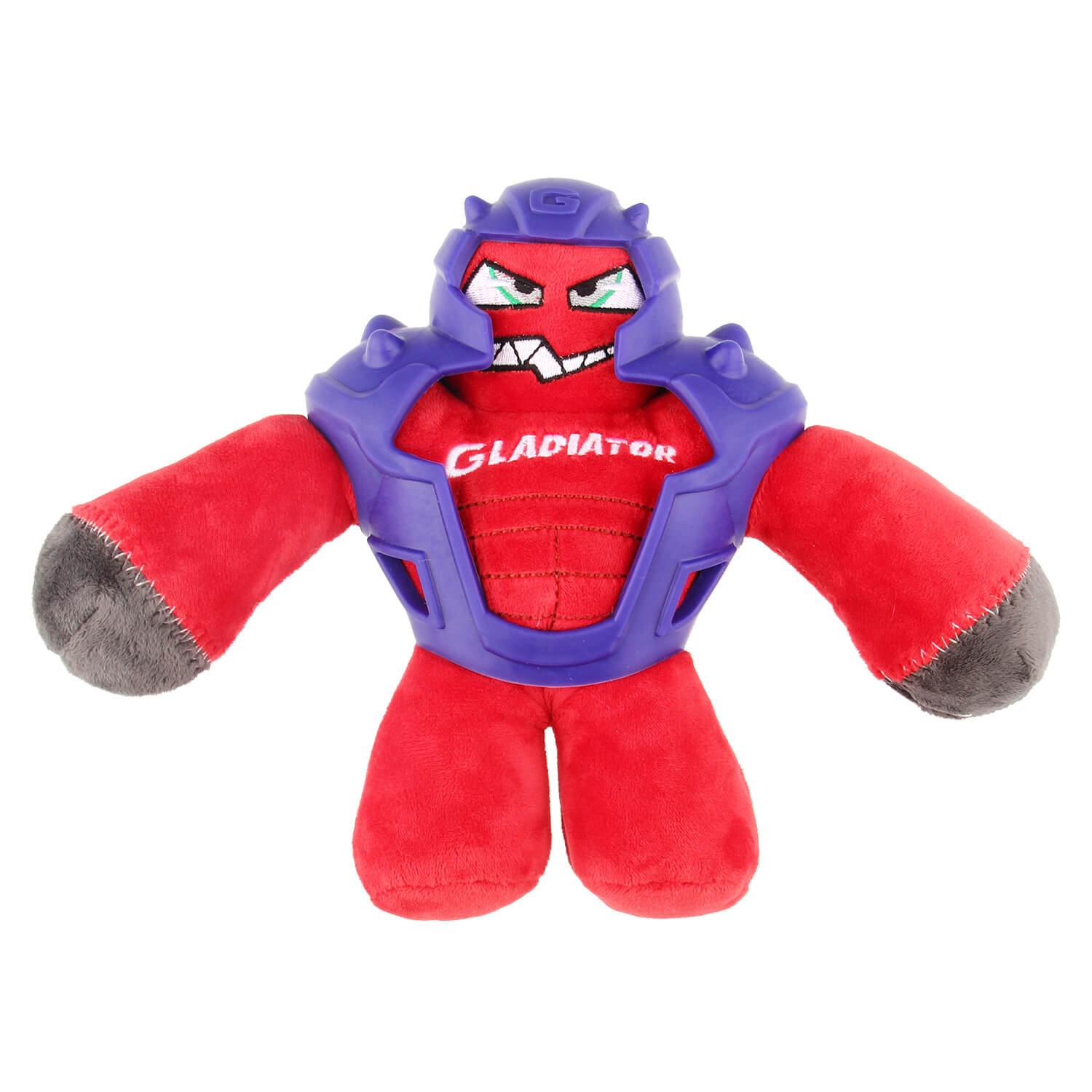 

Игрушка для Собак Gigwi Gladiator в Резиновой Броне с Пищалкой Красный 20 см (8044)