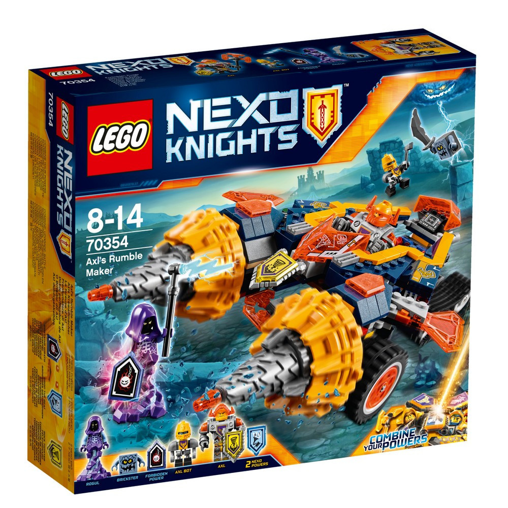 

Lego Nexo Knights Бур-машина Акселя 70354