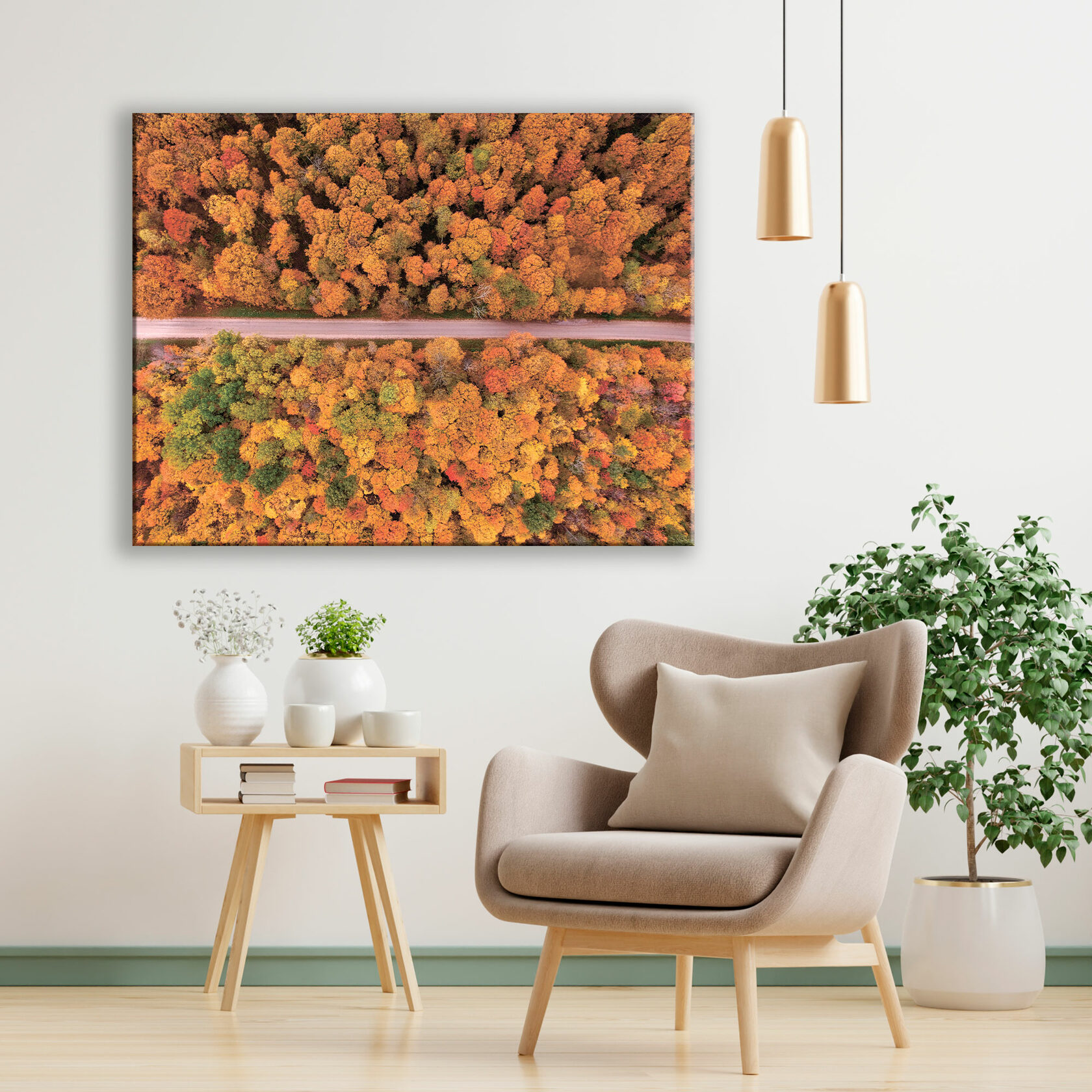 

Картина на холсте Autumn forest 80х110 см