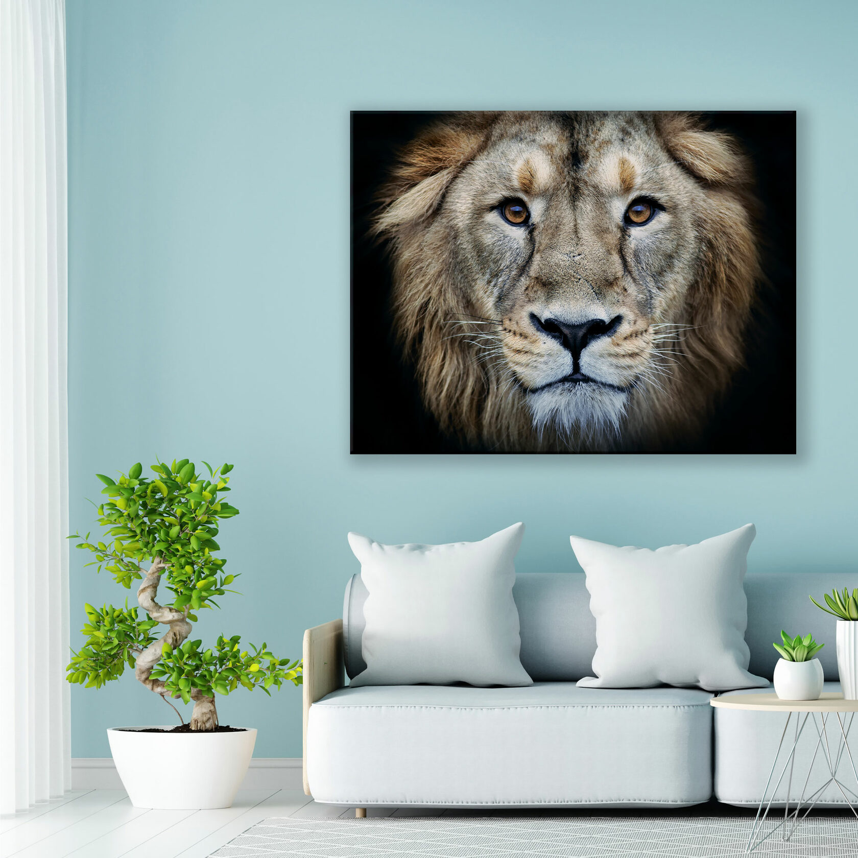 

Картина на холсте Lion 80х110 см