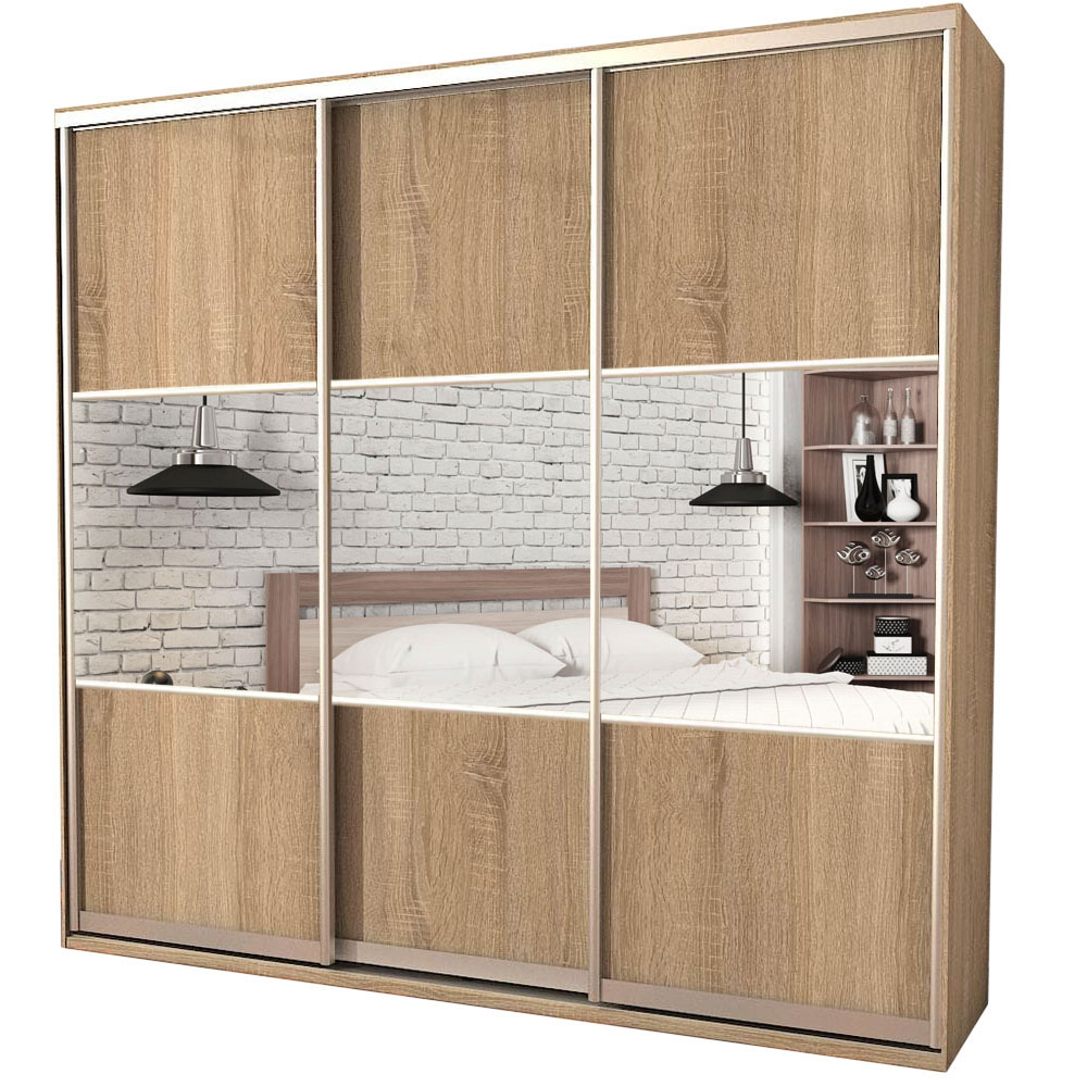 

Шкаф-купе Zevs Трехдверный Комби ШК-5 270х45х210 дуб сонома