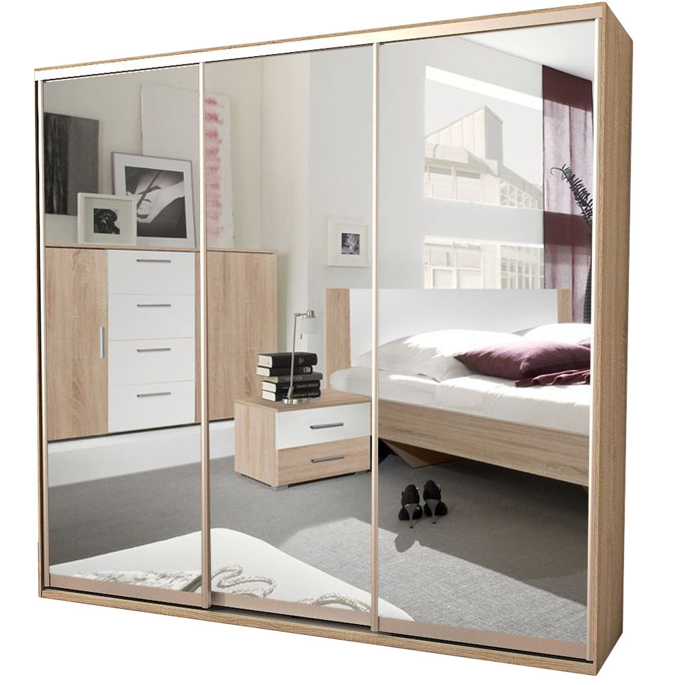 

Шкаф-купе Zevs Трехдверный Зеркало ШК-5 220х45х210 дуб сонома