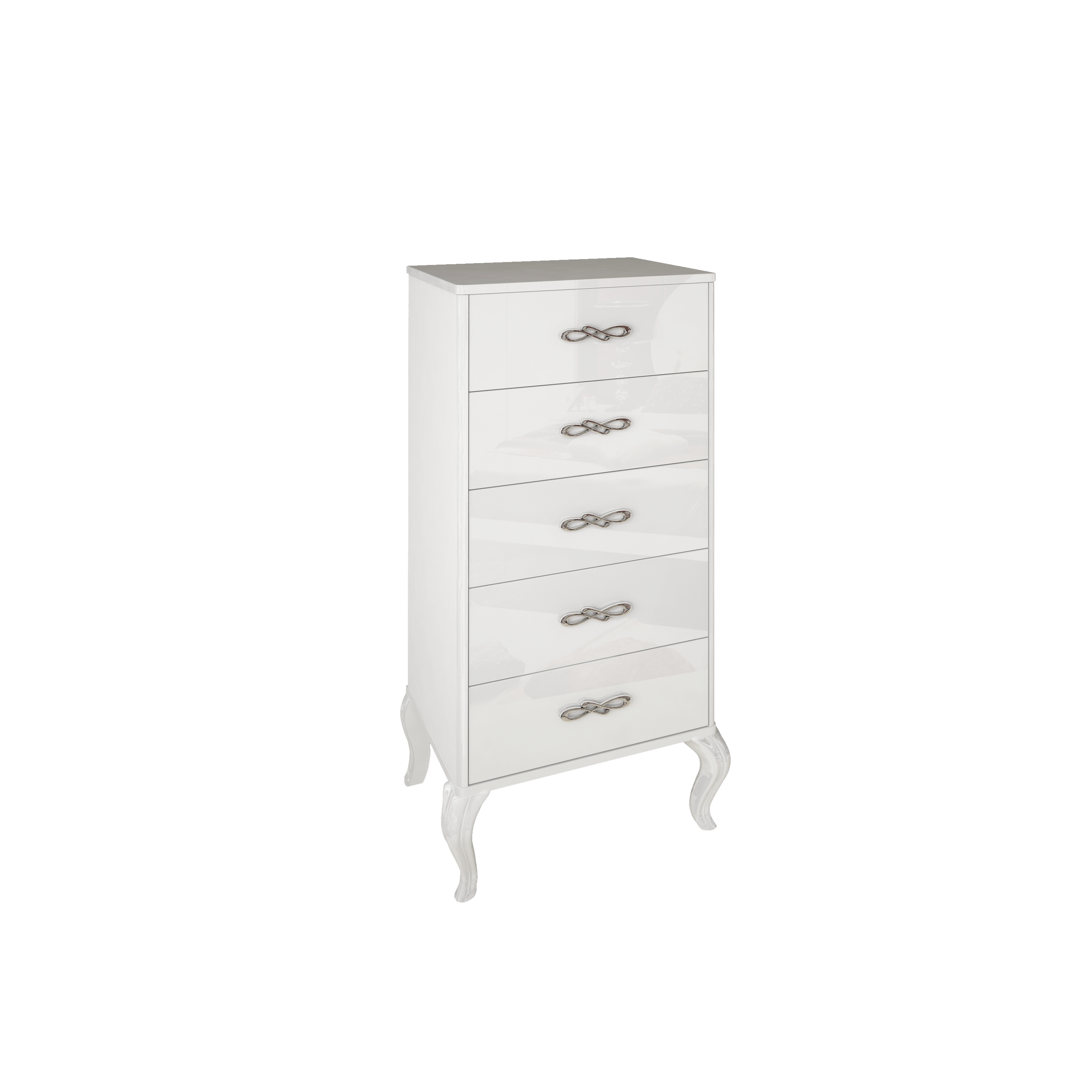 

Комод MiroMark Imperia 5Ш Белый глянец MP-65-WB