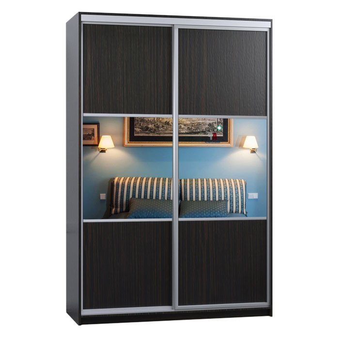 

Шкаф-купе Zevs Двухдверный ШК-3 Комби 190х60х210 венге