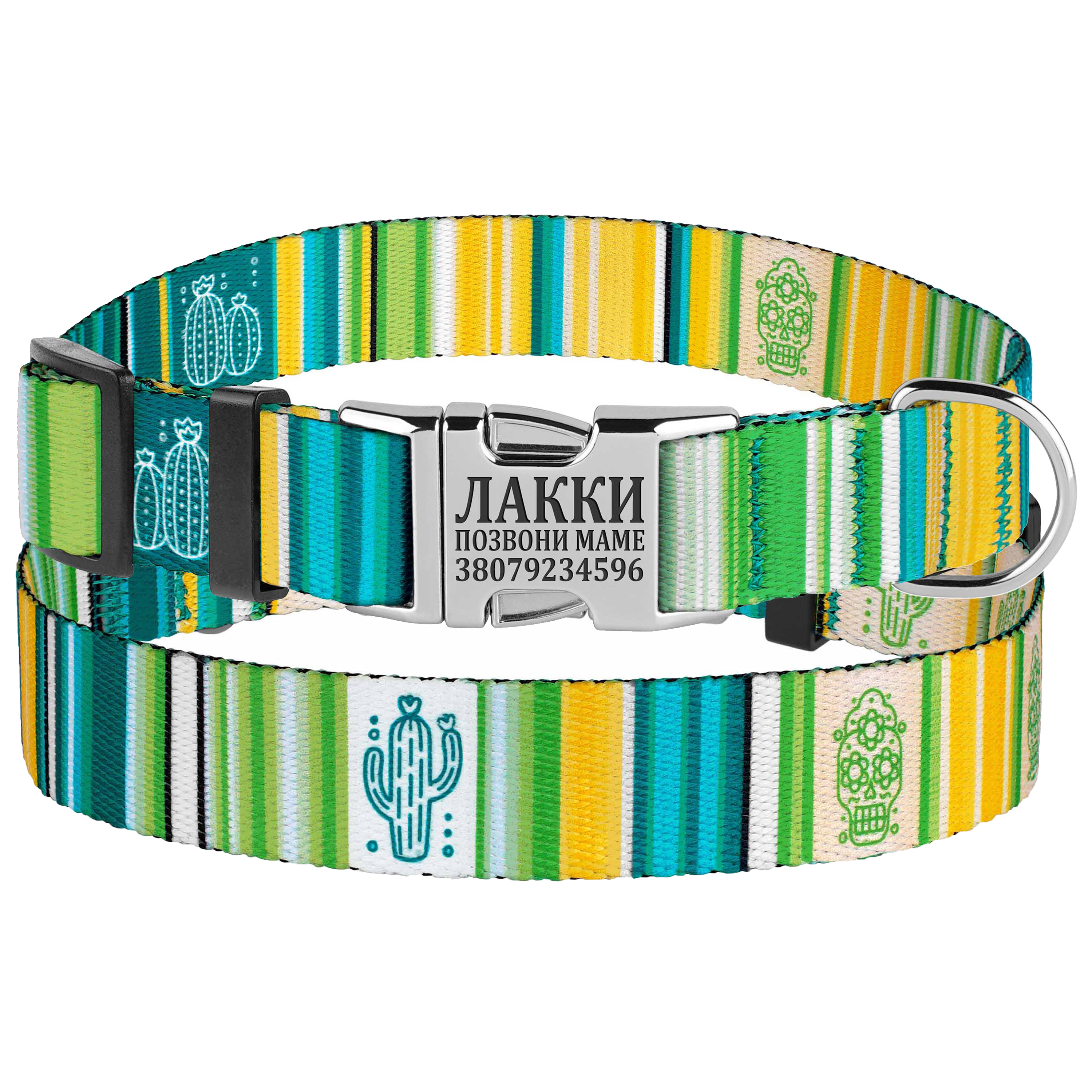 

Ошейник для Собак BronzeDog Urban West Нейлоновый с Металлической Пряжкой Салатовый 16 мм 25-33 см (32/1355)