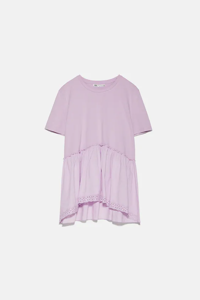 

Футболка Zara М сиреневая (1203-342)
