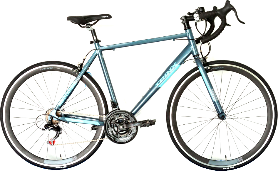 

Велосипед TRINX Tempo 1.0 700C 54 см 2021 Grey-Blue-White (Tempo1.0(54)GBW)
