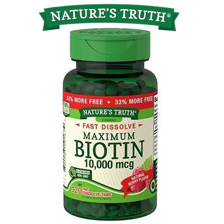 

Витамин Nature's Truth Biotin (Биотин) 10.000 мкг 120 таблеток (Ягодный вкус) 1502