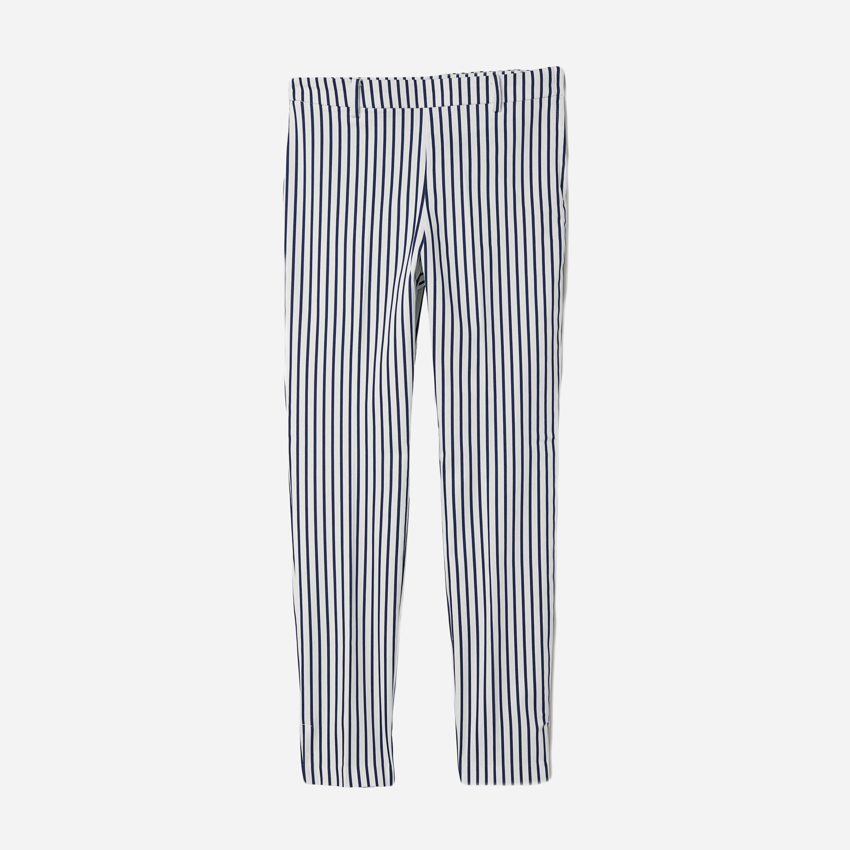 

Брюки H&M 5737167-AAPG 36 Белые с темно-синим