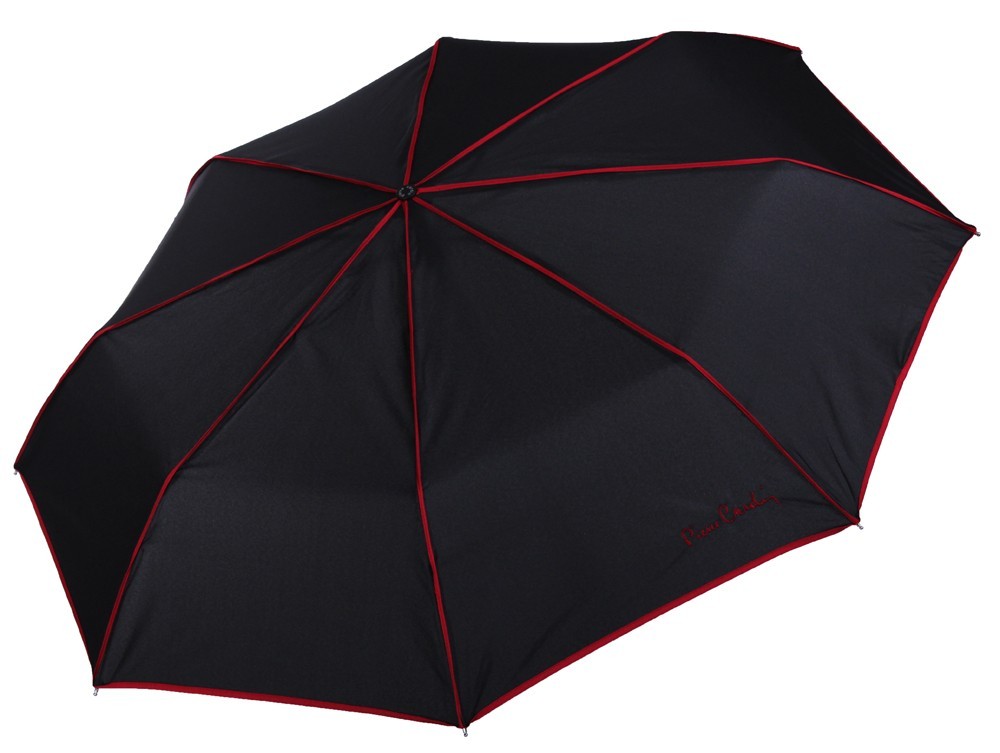 

Черный зонт с красной окантовкой Pierre Cardin 82438