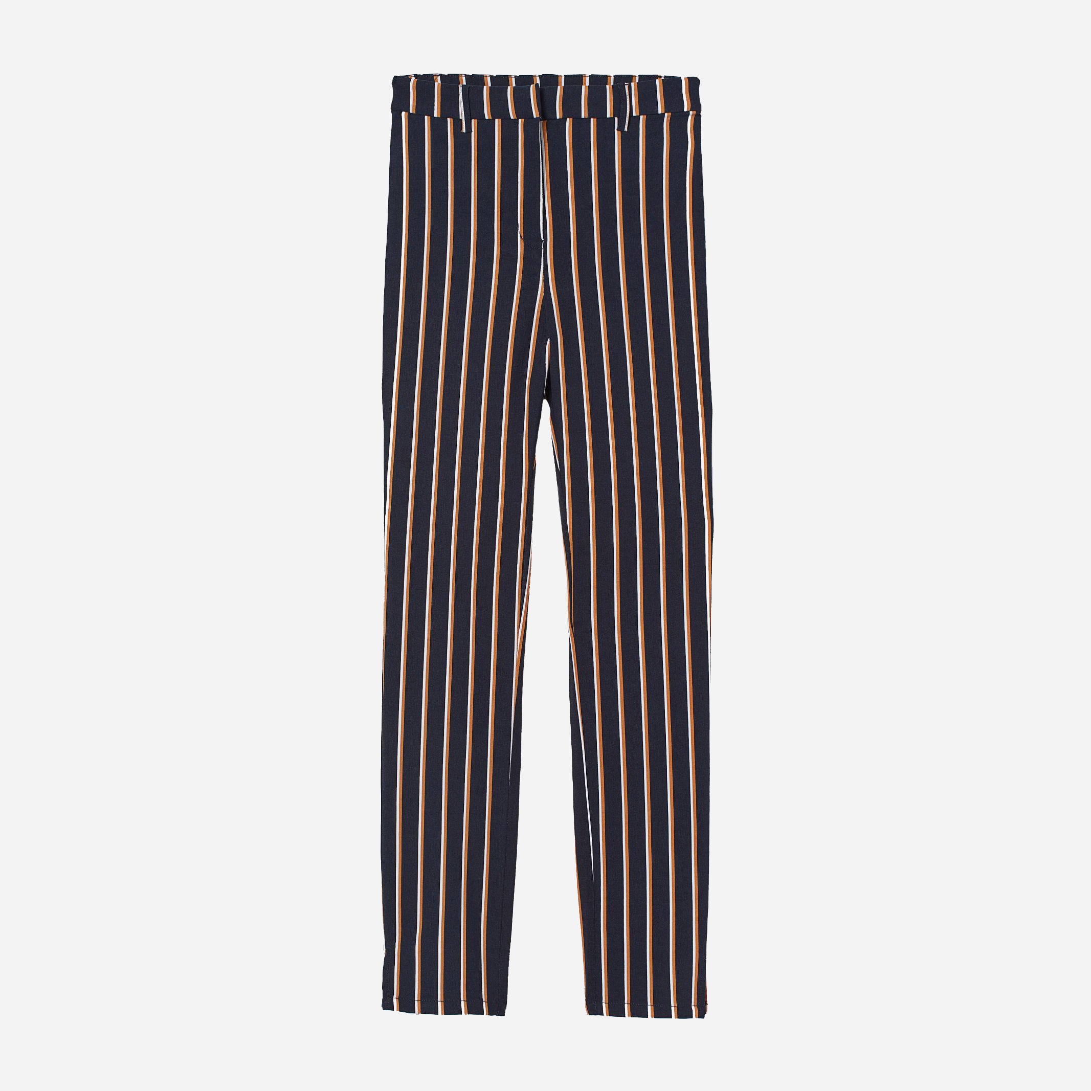 

Брюки H&M 7498199-AEIU 40 Черные с белым и коричневым