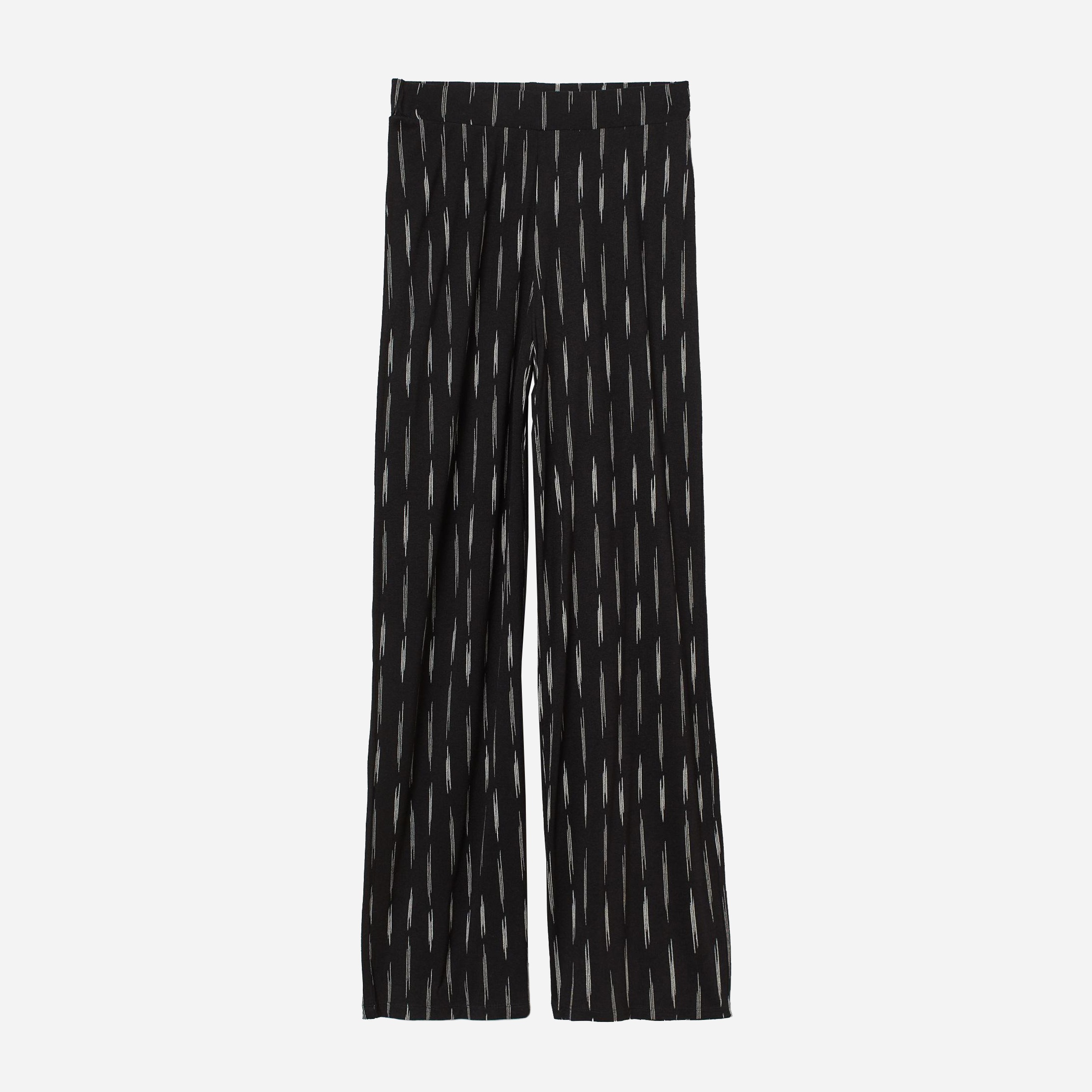 

Брюки H&M 7656579-ADOL L Черные с молочным