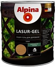 

ALPINA LASUR-GEL тонкослойная лазурь для защиты деревянных фасадов - ТИК глянец 0,75л.