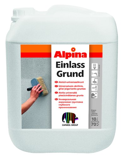 

Акриловая грунтовка глубокопроникающая Alpina Einlass Grund 10 л
