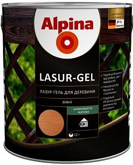 

ALPINA LASUR-GEL тонкослойная лазурь для защиты деревянных фасадов - РЯБИНА0,75л.
