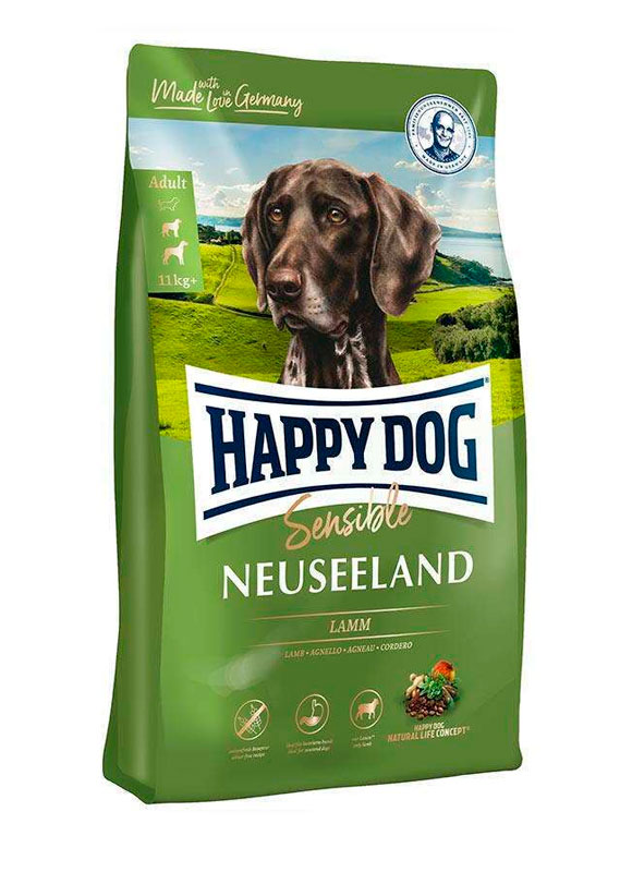 

Сухой корм Happy Dog Sensible Neuseeland для собак с чувствительным пищеварением с ягненком и рисом 4 кг