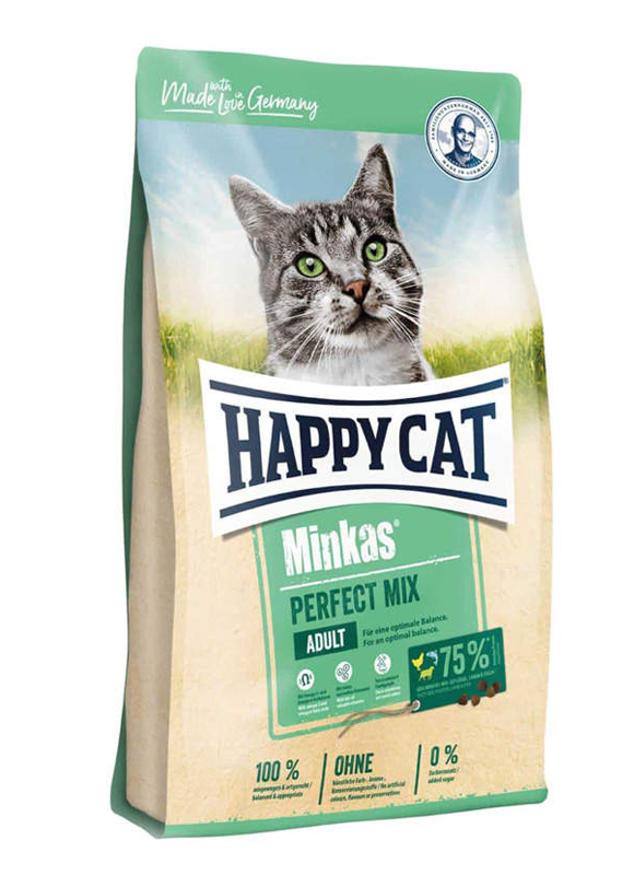 

Сухой корм Happy Cat Minkas Perfect Mix для взрослых кошек с птицей, ягненком и рыбой 4 кг