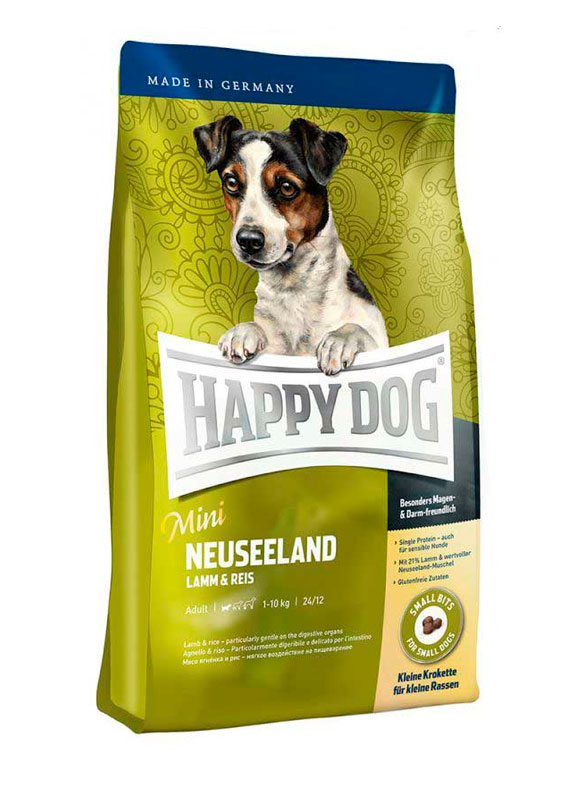 

Сухой корм Happy Dog Mini Neuseeland для собак малых пород с мясом ягненка и рисом 1 кг