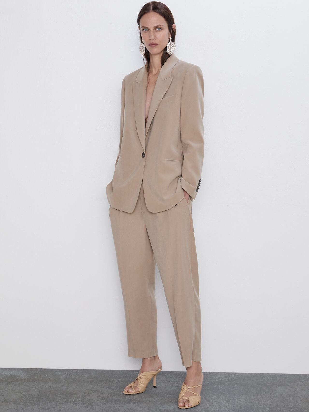 

Брюки Zara 2761/248/707-ACTQ M Бежевые
