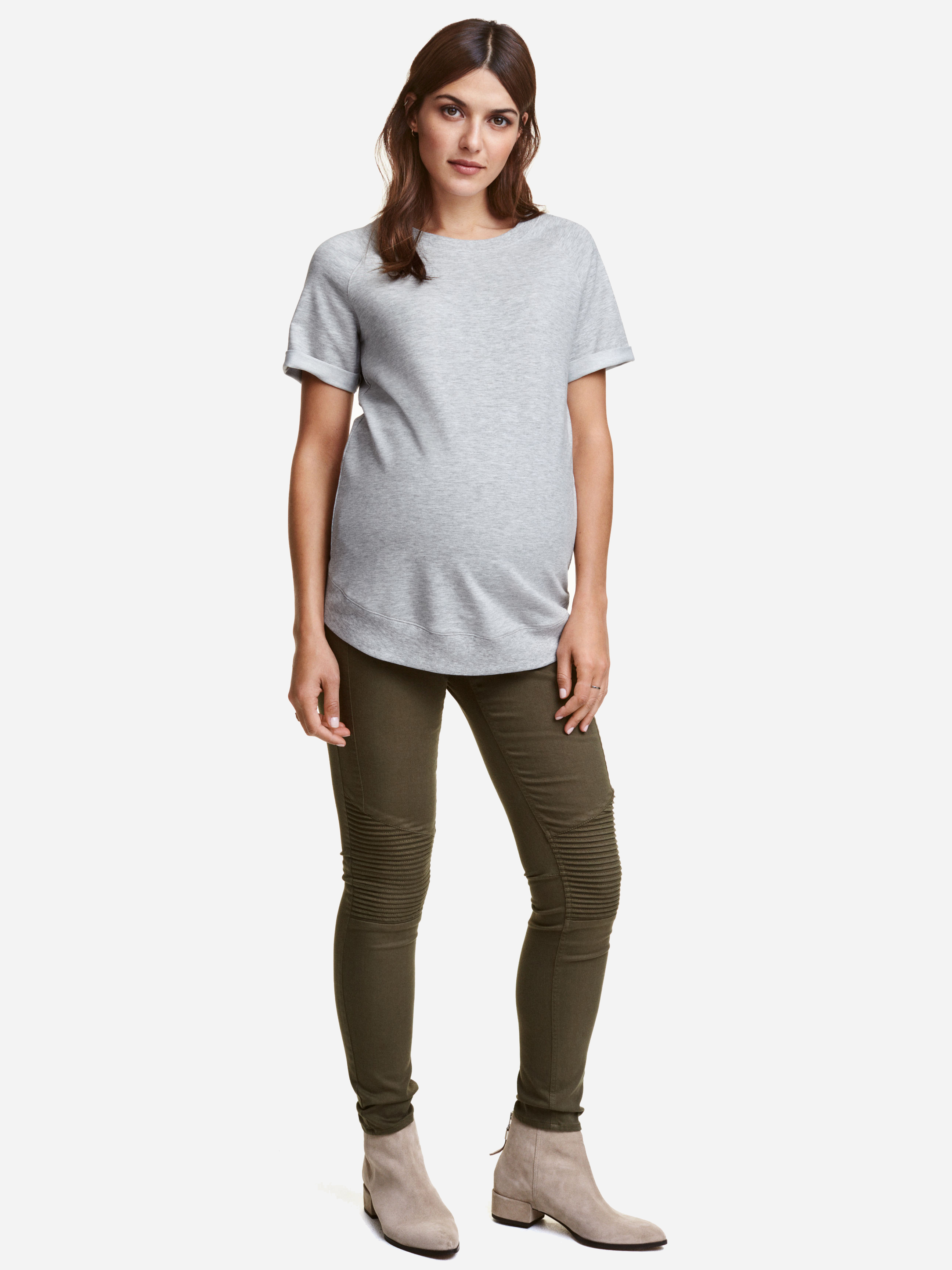 

Джинсы для беременных H&M 3454355-ACXO 34 Темно-зеленые