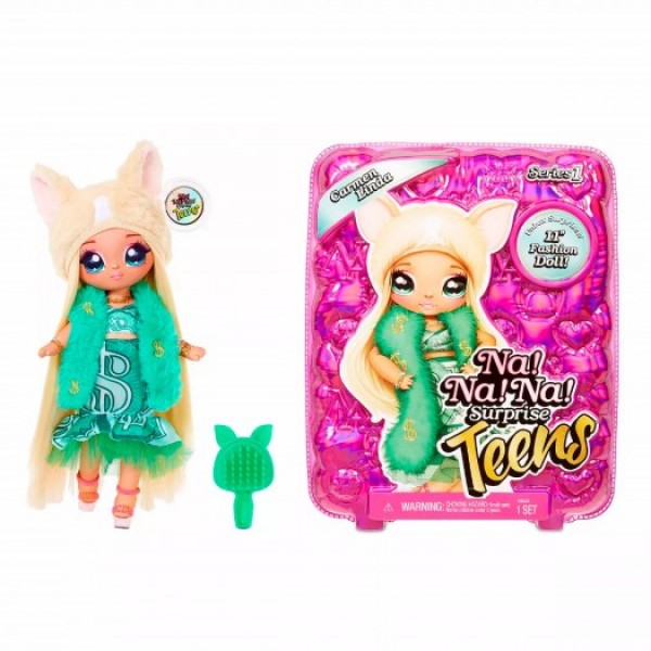 

Игровой набор с куклой NA! NA! NA! SURPRISE серии "Teens" – КАРМЕН ЛИНДА N (с аксесс.)