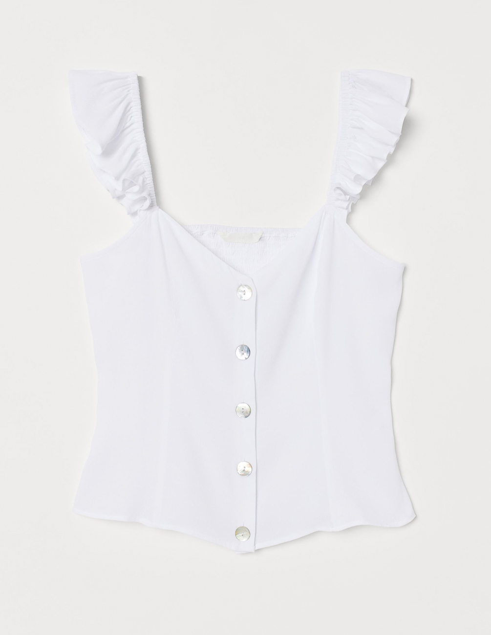 

Майка H&M Ж1065441 цвет белый S