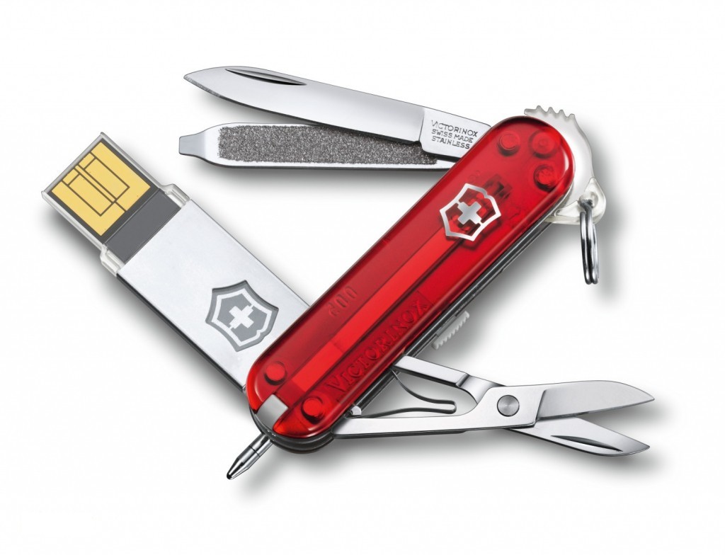 

Нож Victorinox@work 4.6125.TG32B c USB-модулем 32 Гб.