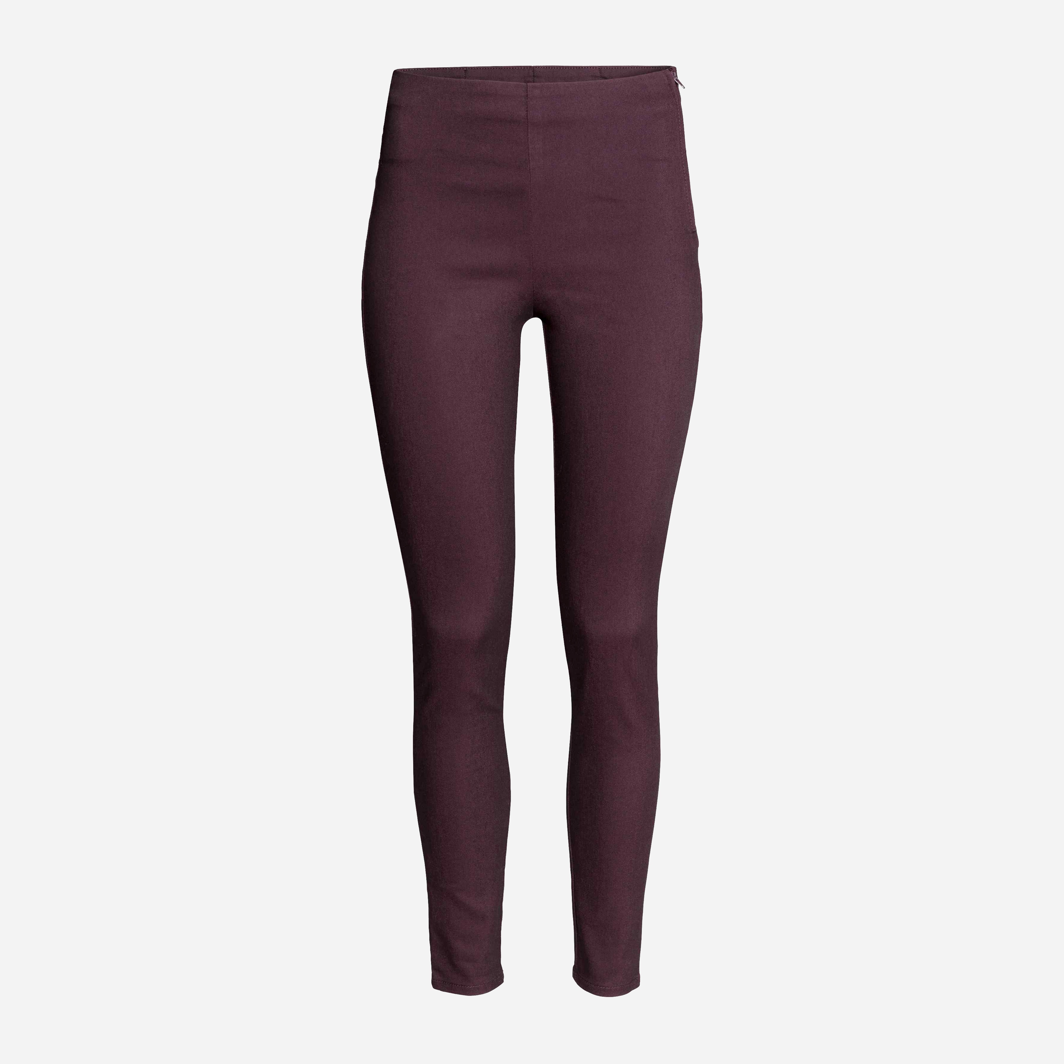 

Брюки H&M 3049462-z 34 Темно-бордовые