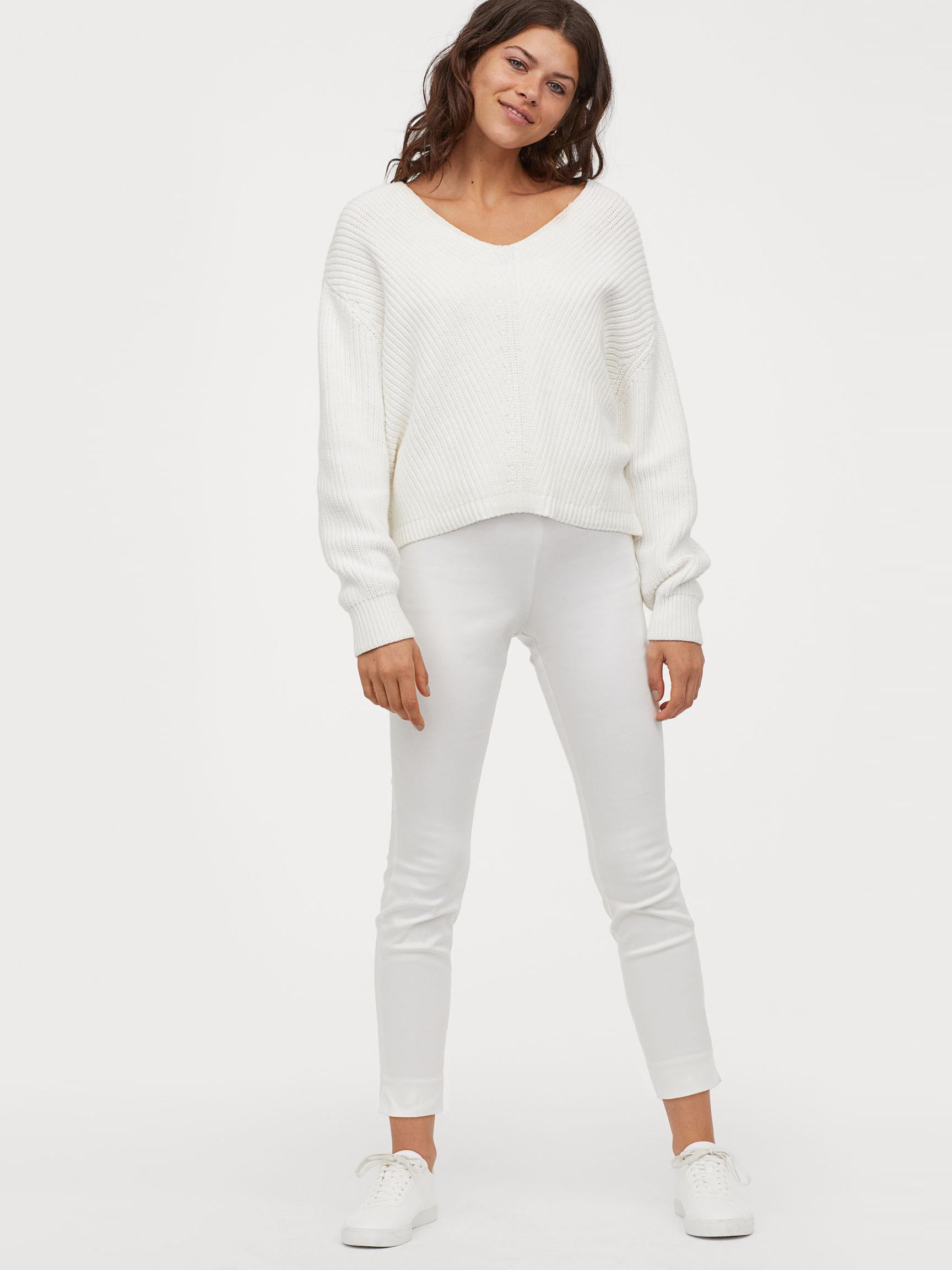 

Брюки H&M 5737169-ACTS 38 Белые