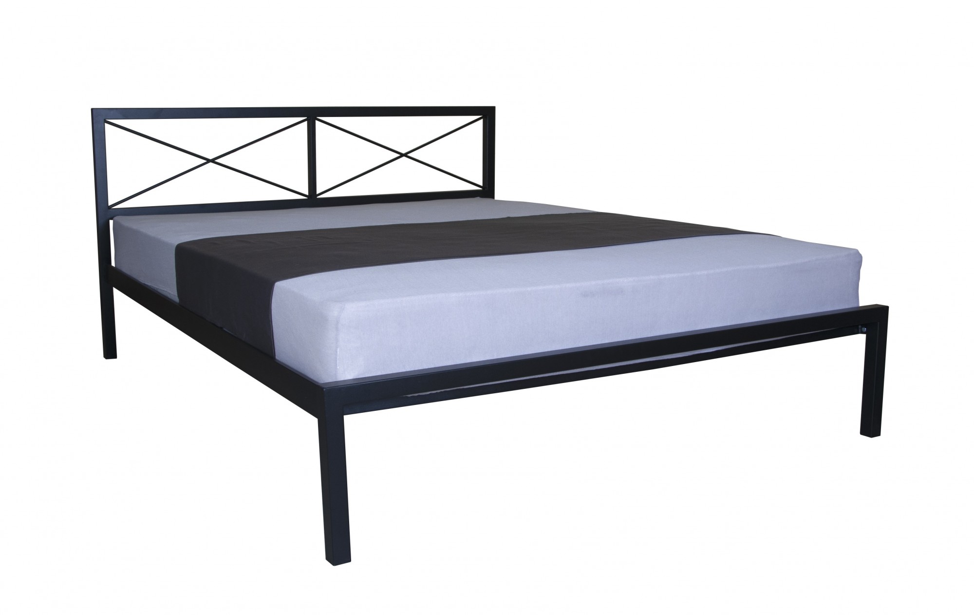 

Кровать Melbi 140х200 см металл чёрный Мира