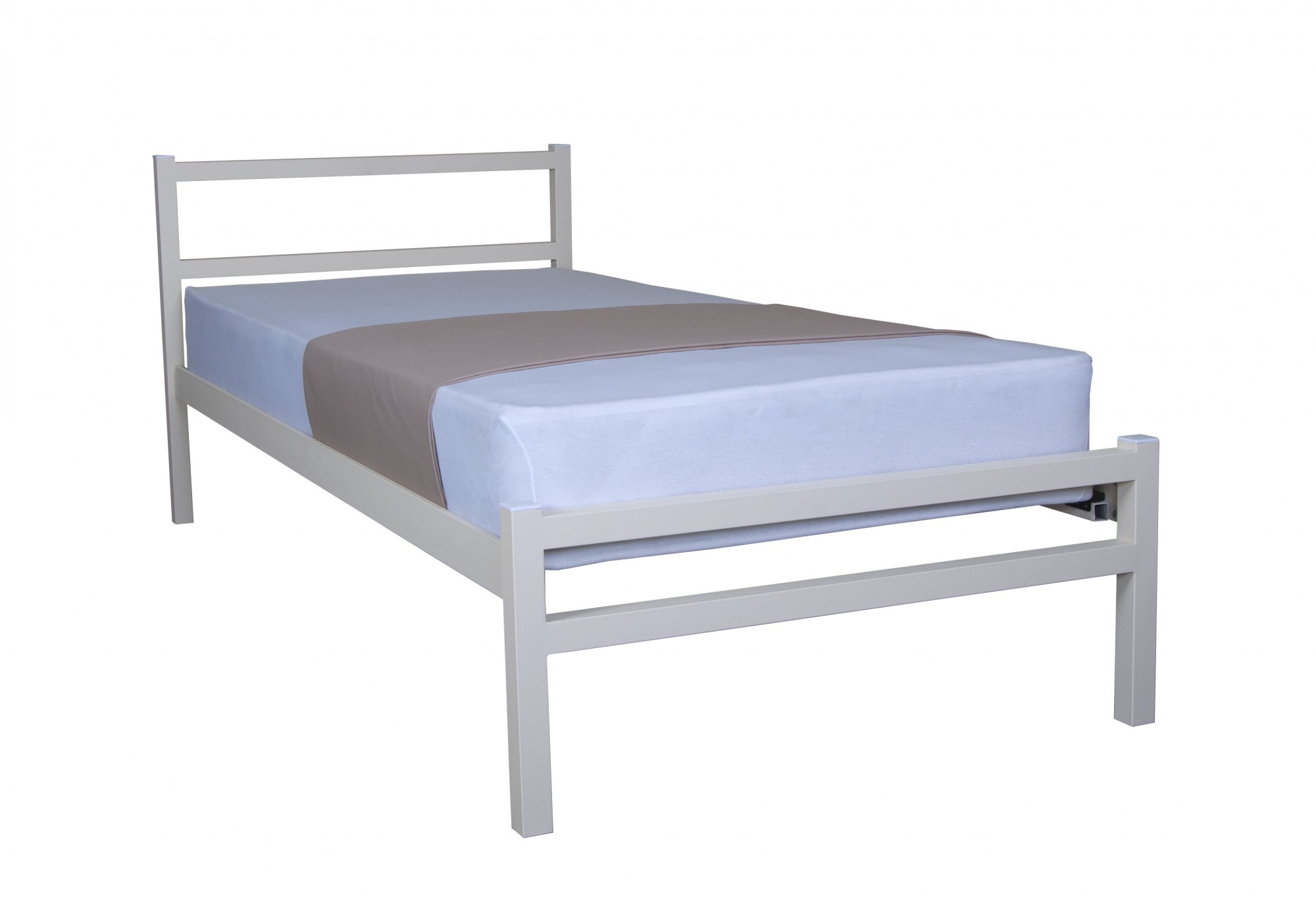 

Кровать Melbi 80х190 см металл белый Ника